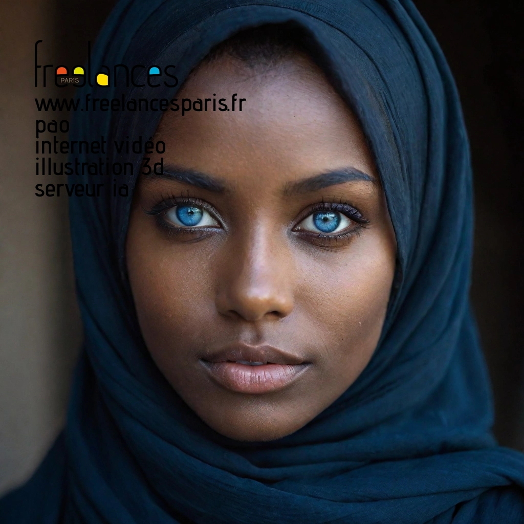 Pao mise en page internet vidéo illustration 3d serveur IA générative AI freelance paris studio de création magazines 736psmi0